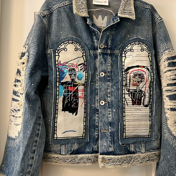 Hm basquiat regular fit denim jacket small - Picture 8 of 10
